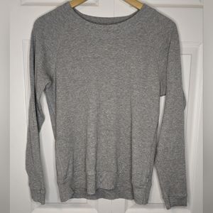 Tna Waffle Long Sleeve Top - Grey - Size XS